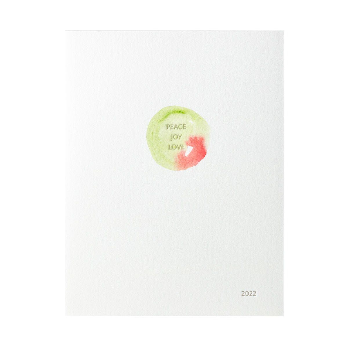Peace Joy Love Watercolor Holiday Cards Box of 6
