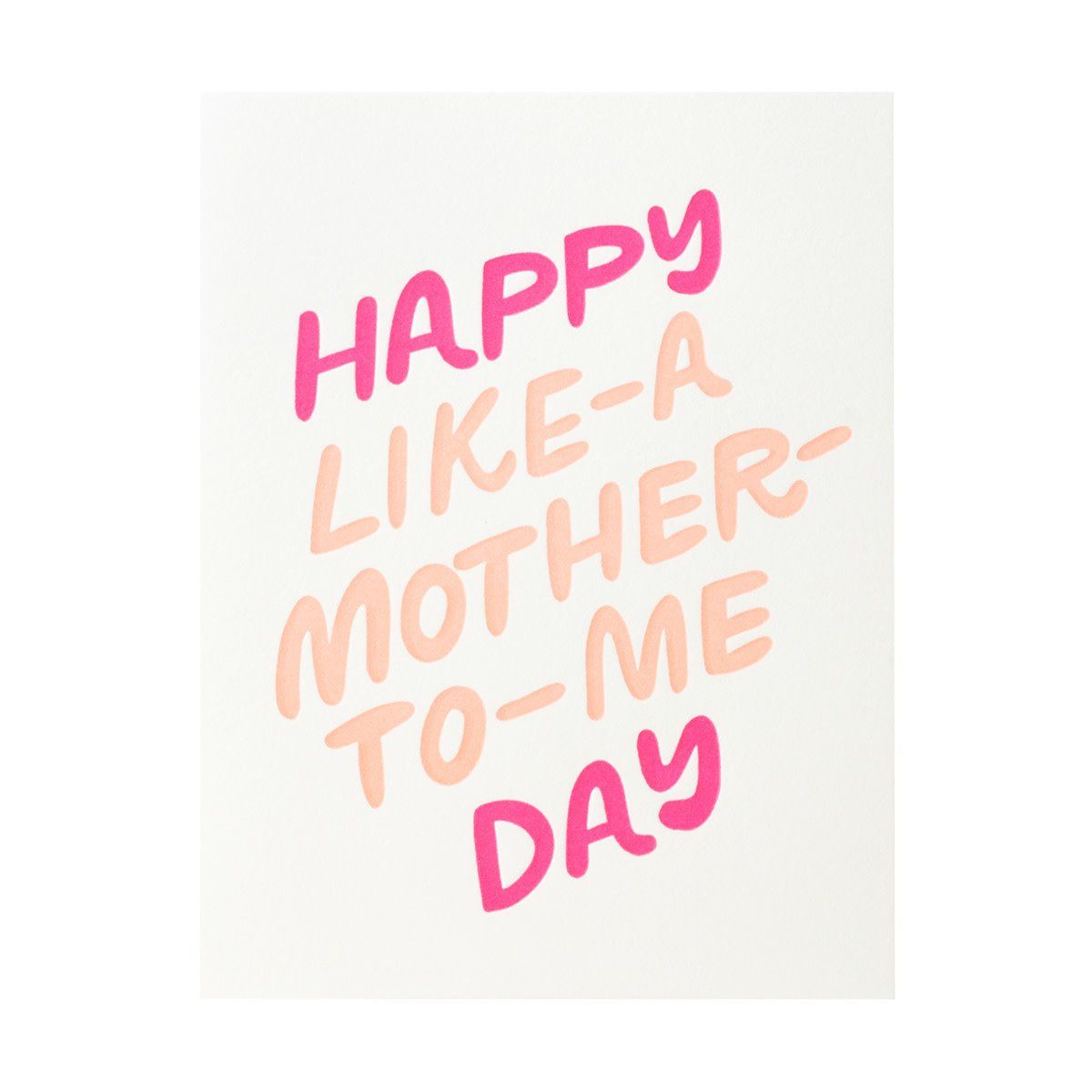 Like A Mother Letterpress Card