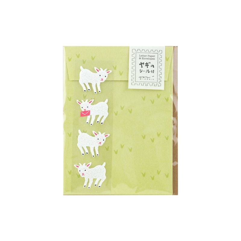 Midori MD Letter Set Goat with Stickers