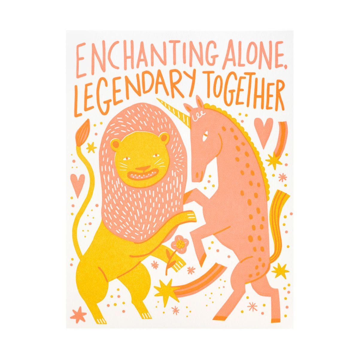 Legendary Together Letterpress Card