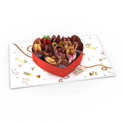 Love You More Than Chocolate Pop Up Card