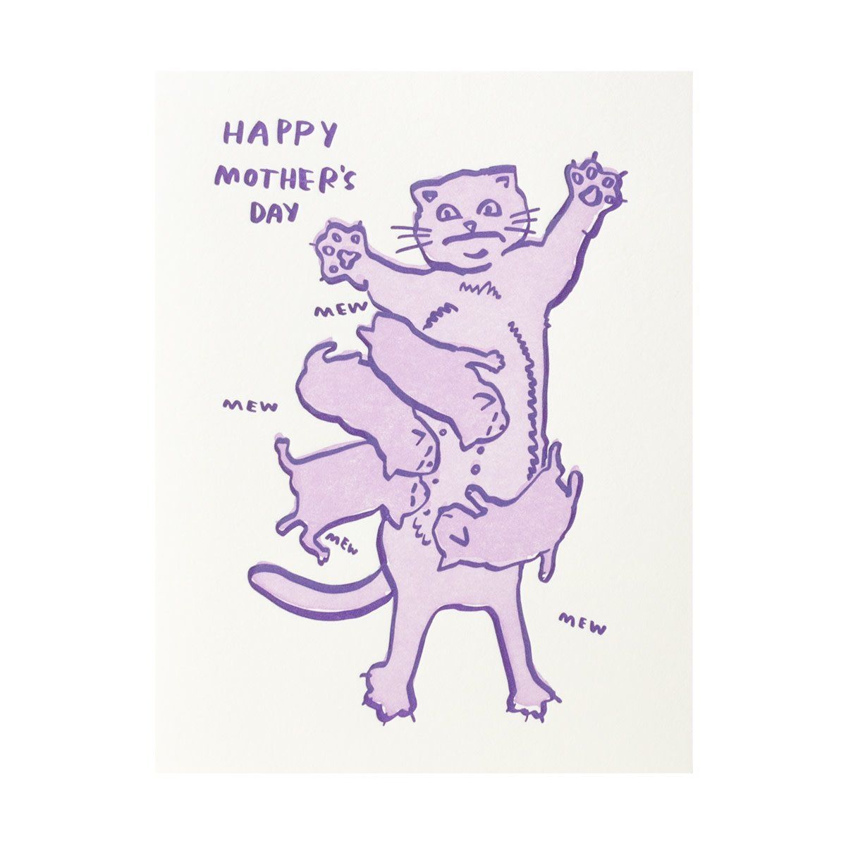 Overwhelmed Mom Letterpress Card
