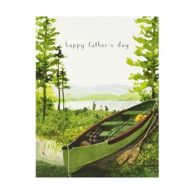 Canoe Father&#39;s Day Card