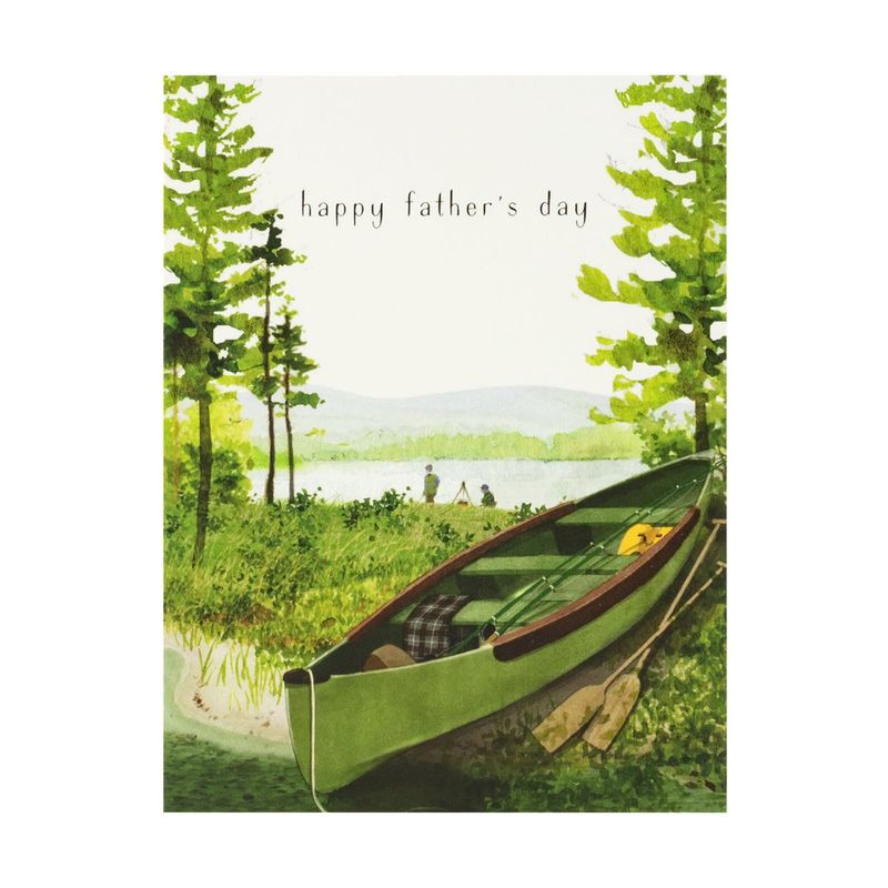 Canoe Father&#39;s Day Card