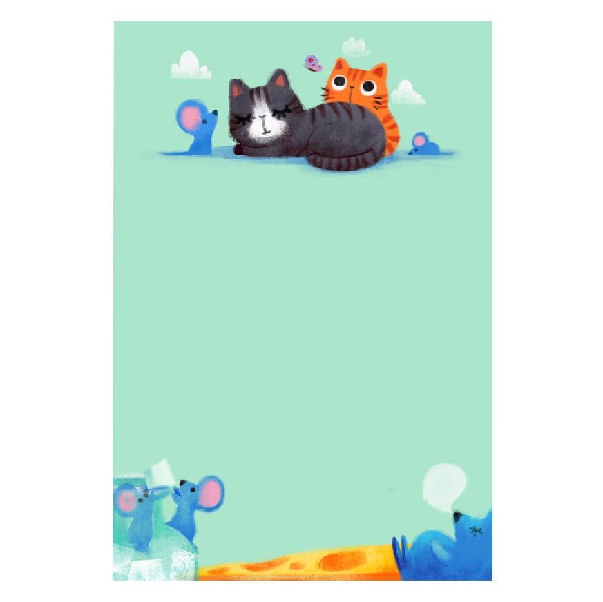Cat Mouse Notepad