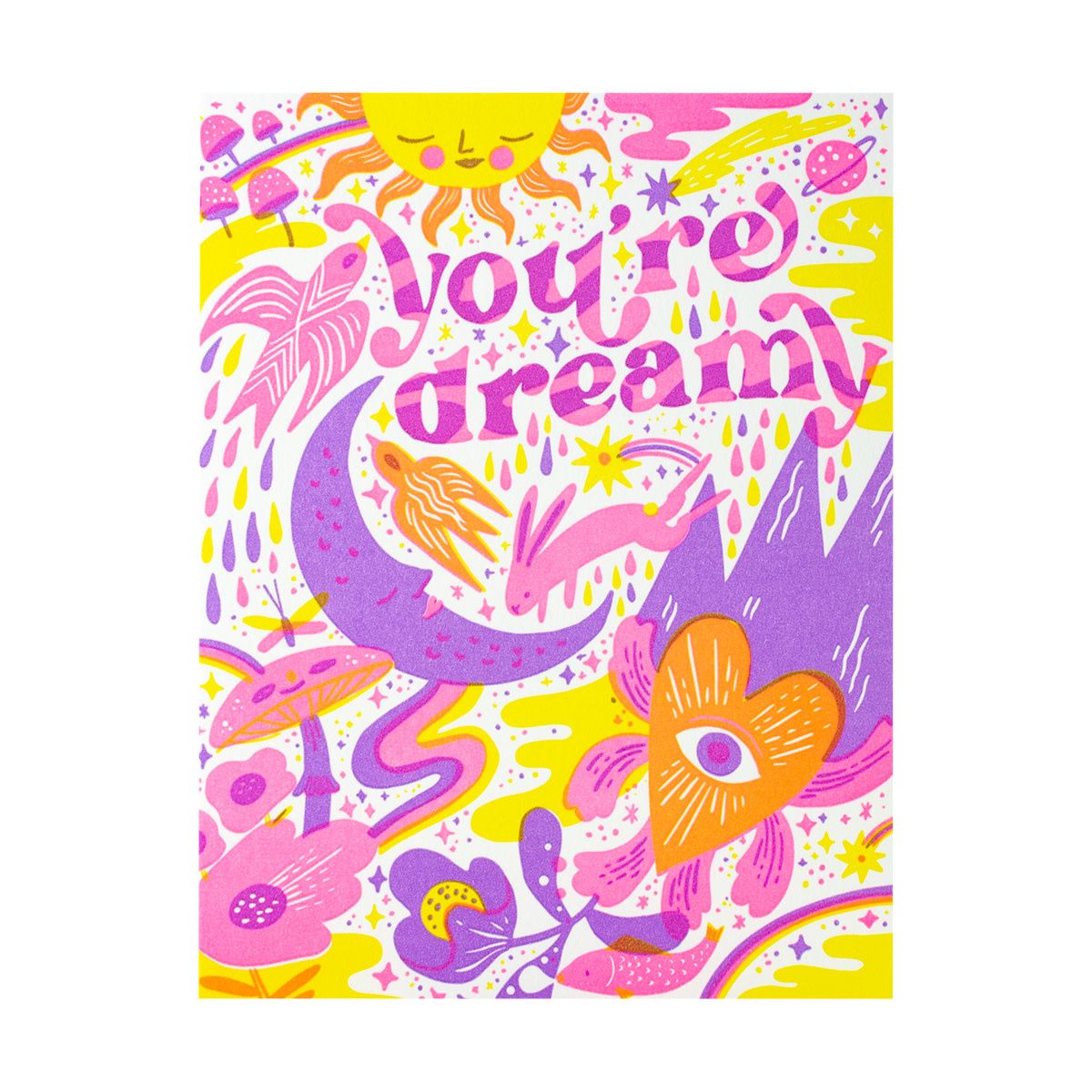 You&#39;re Dreamy Letterpress Card