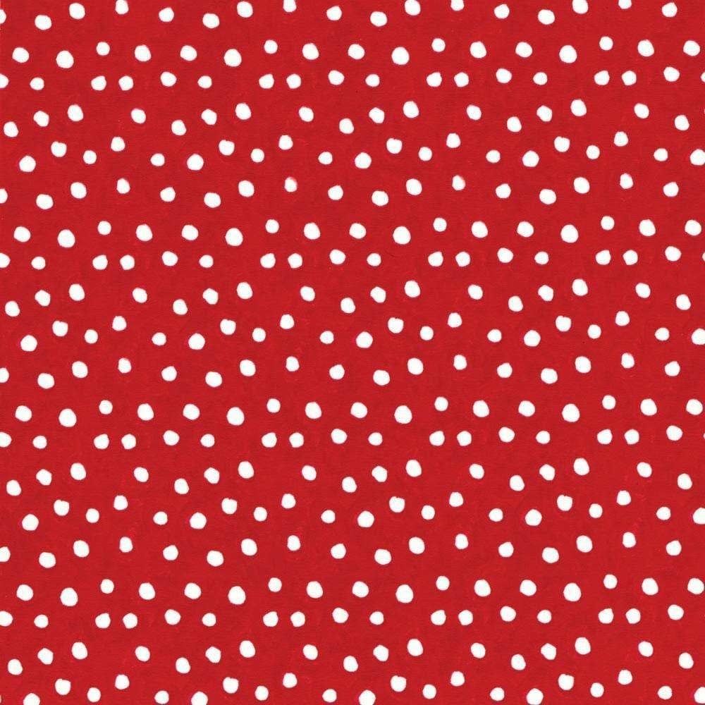 Small Red Dots Continuous Wrap Roll - 8 ft