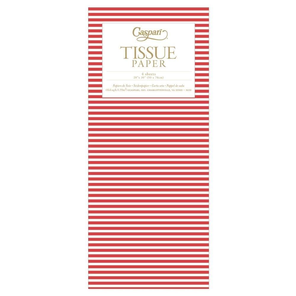Mini Stripe Red Tissue Package  4 Sheets