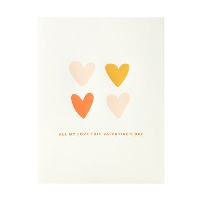 Valentine Love Letterpress Card