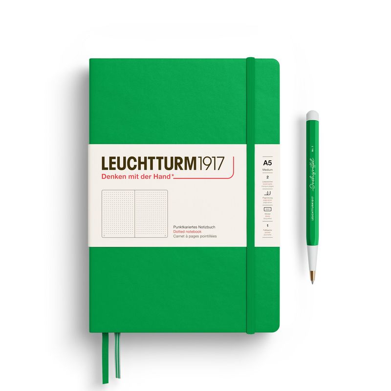 A5 Medium Hardcover Notebook Spring Leaf
