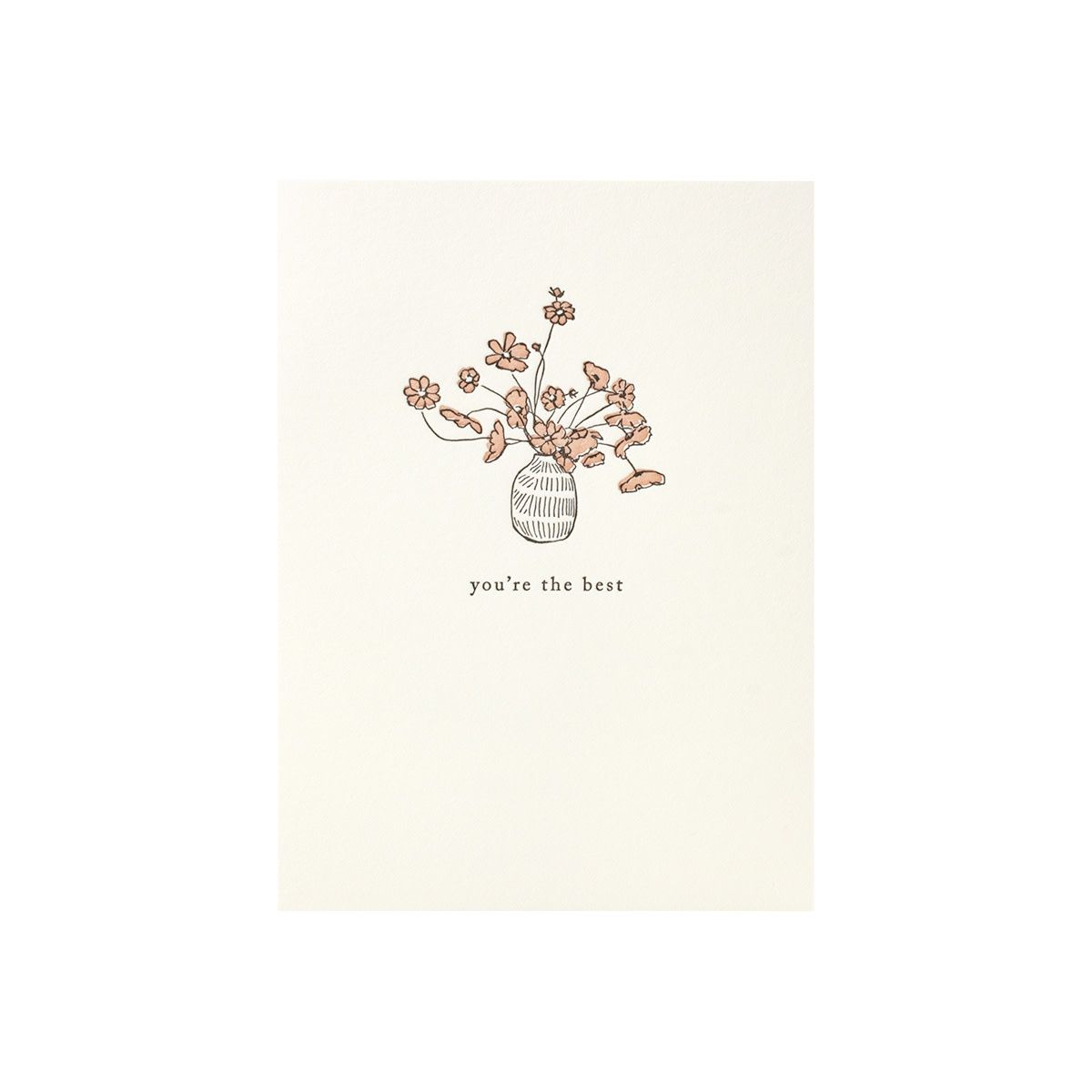 Morning Glories You&#39;re The Best Letterpress Card