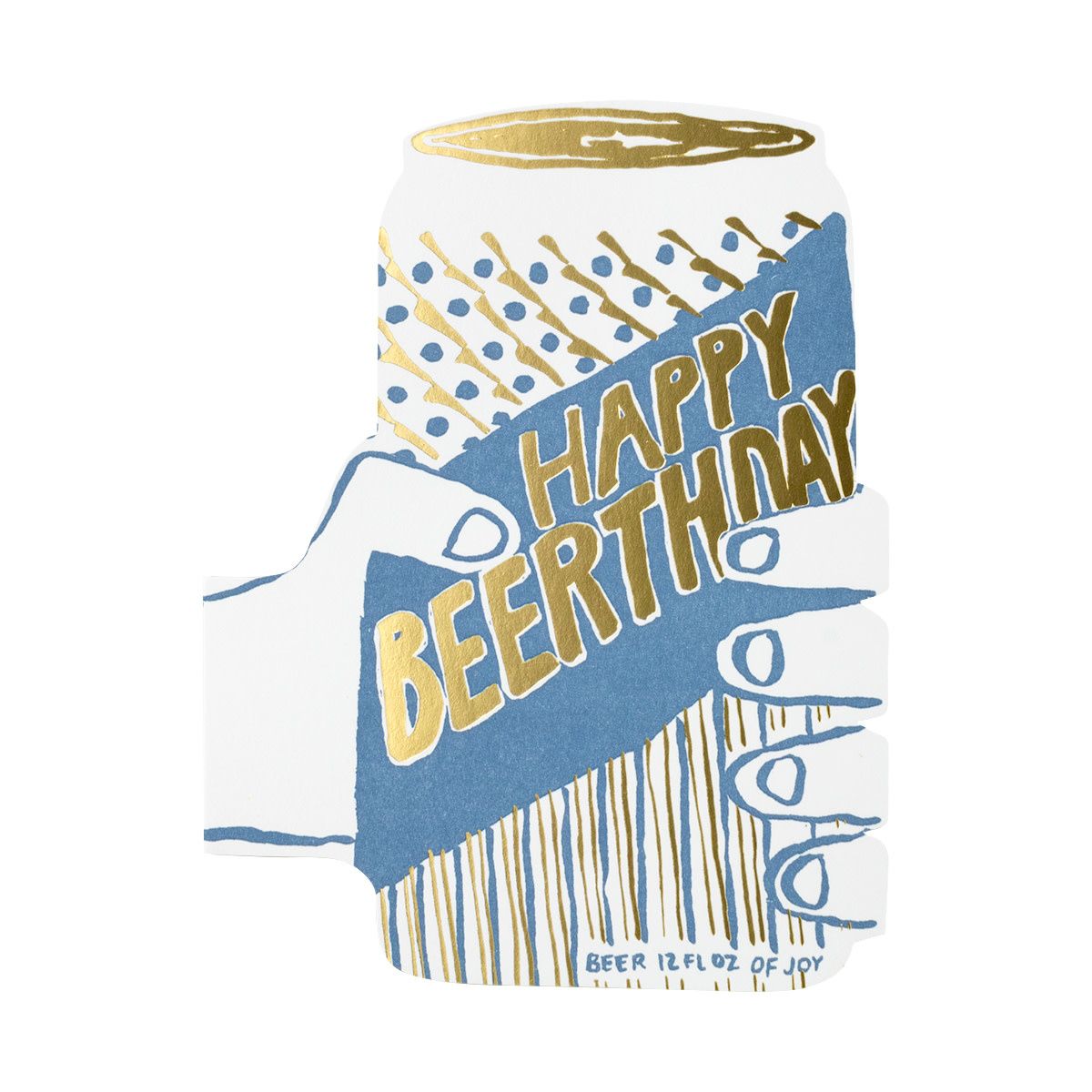 Beerthday Letterpress Card
