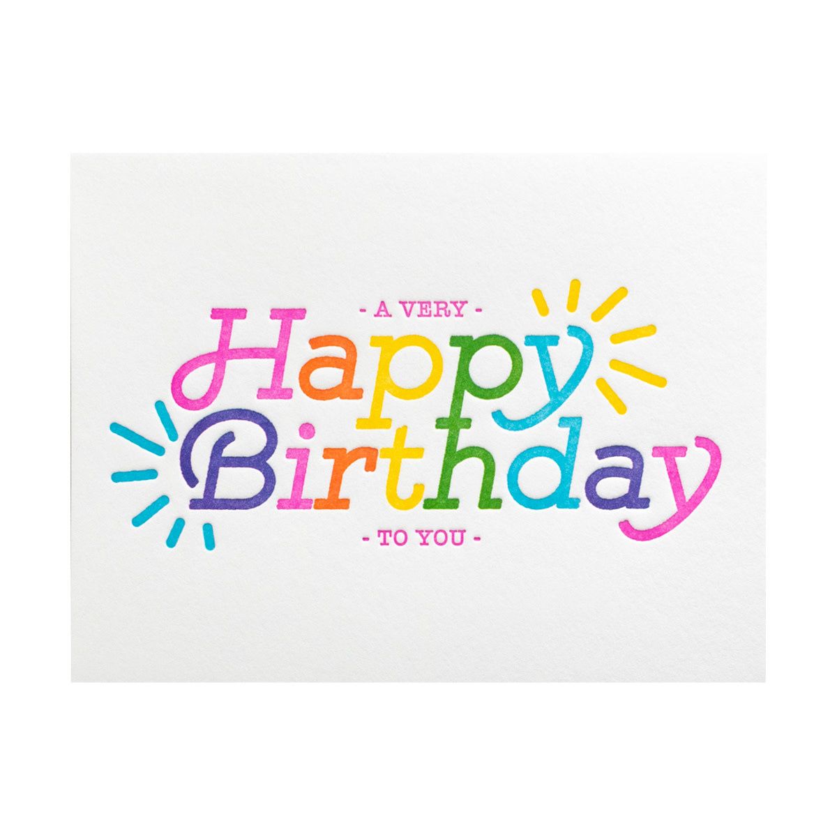 Super Electric Letterpress Card