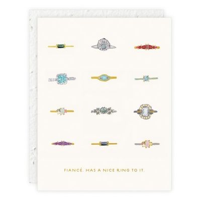 Fiance Engagement Card