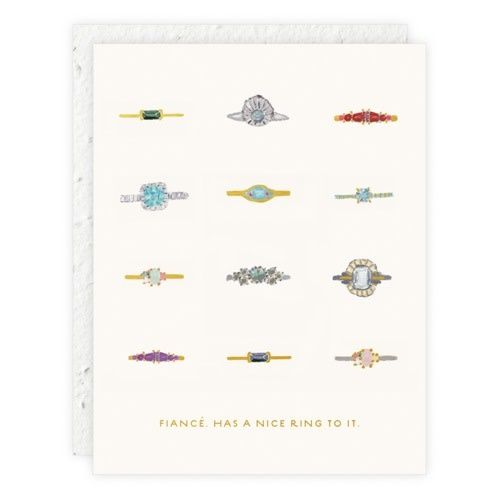 Fiance Engagement Card