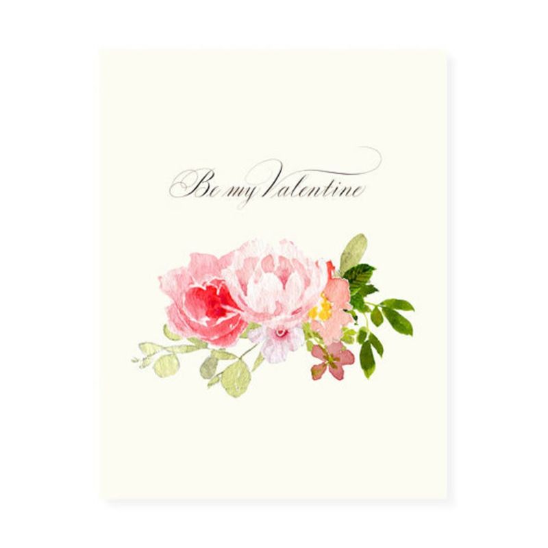 Be My Valentine Corsage Card