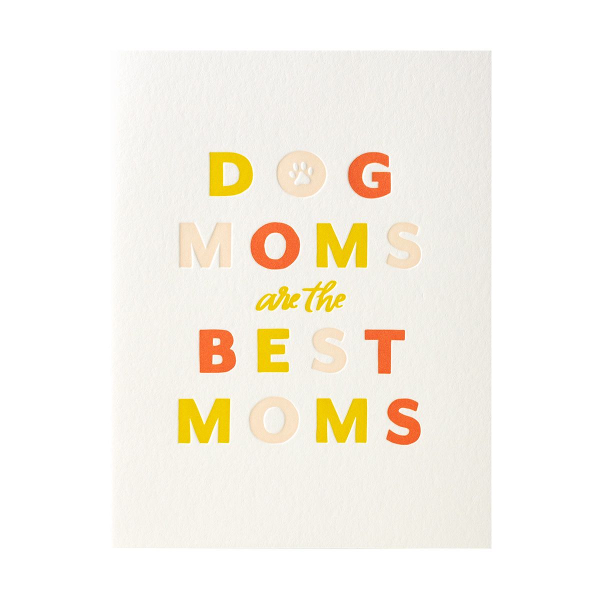 Dog Mom Letterpress Card