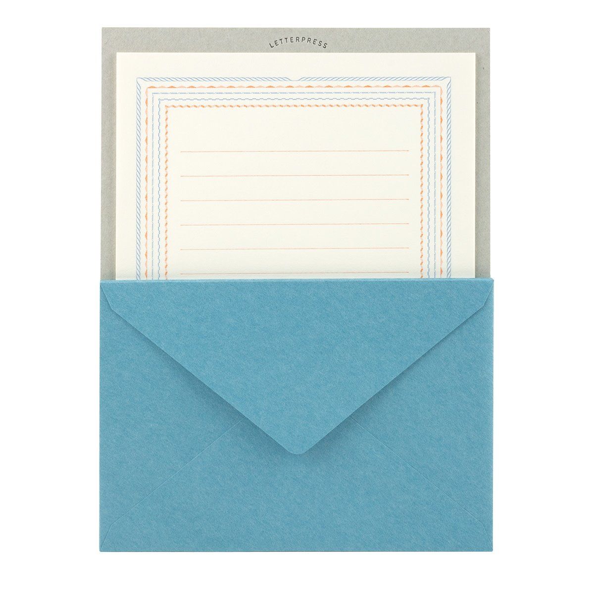 Letter Set 463 Letterpress Frame - Blue