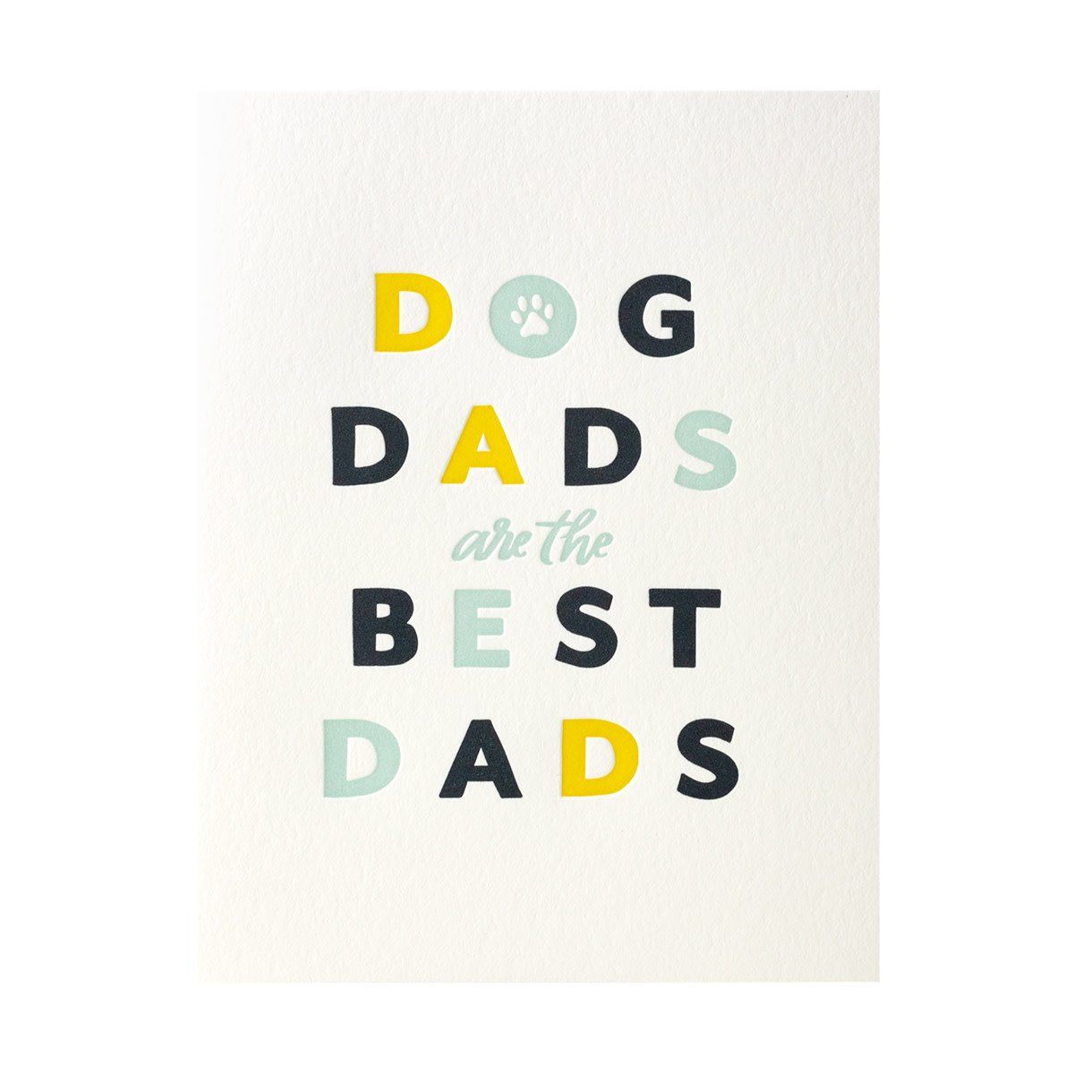 Dog Dad Letterpress Card