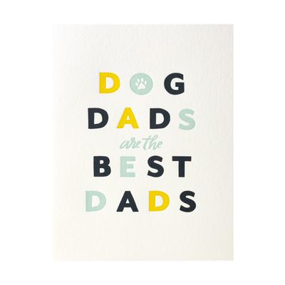 Dog Dad Letterpress Card