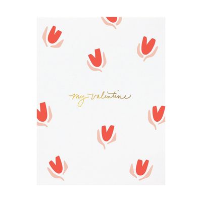 My Valentine Tulips Card