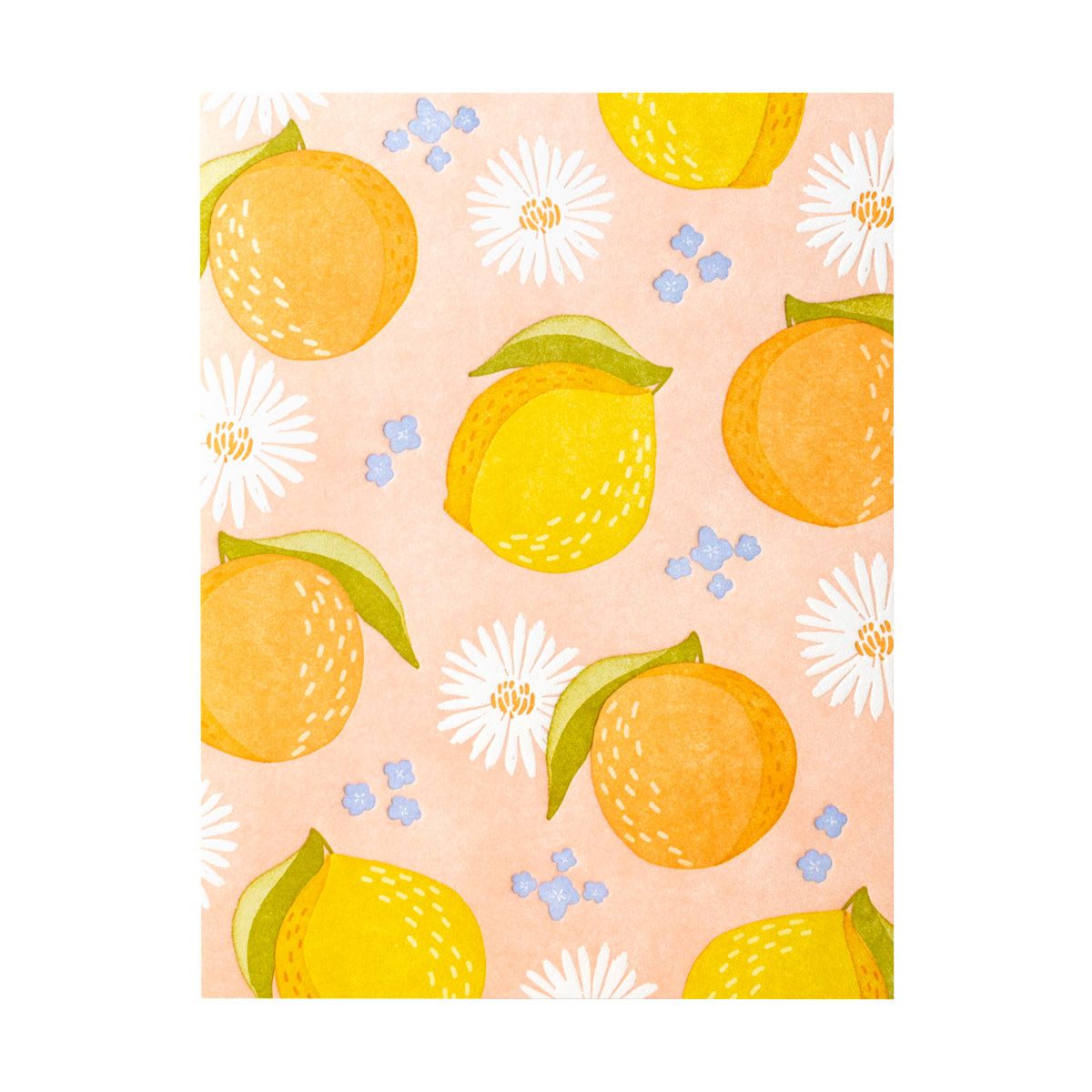 Citrus Farm Letterpress Card