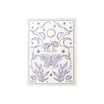 Moon Gaze Tile Letterpress Cards Box of 6