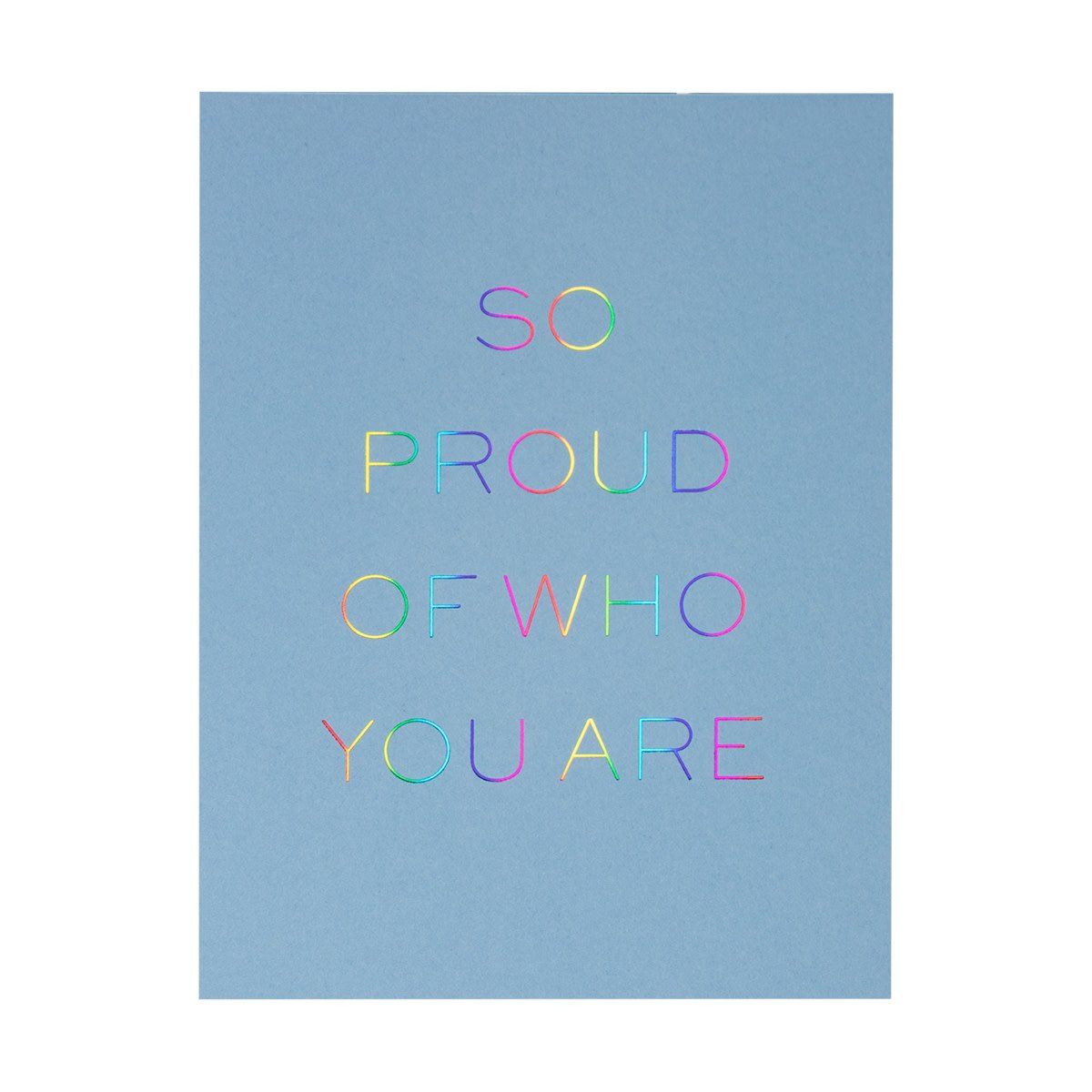 Proud of You Letterpress Card