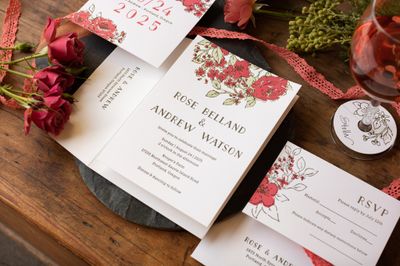 Rose Wedding Invitation