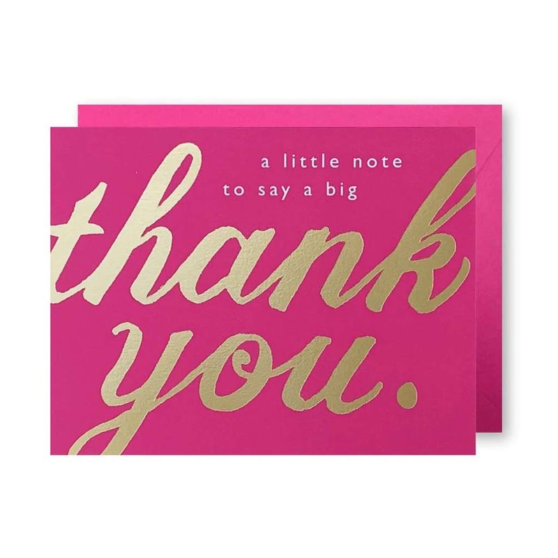 Big Thank You Letterpress Card