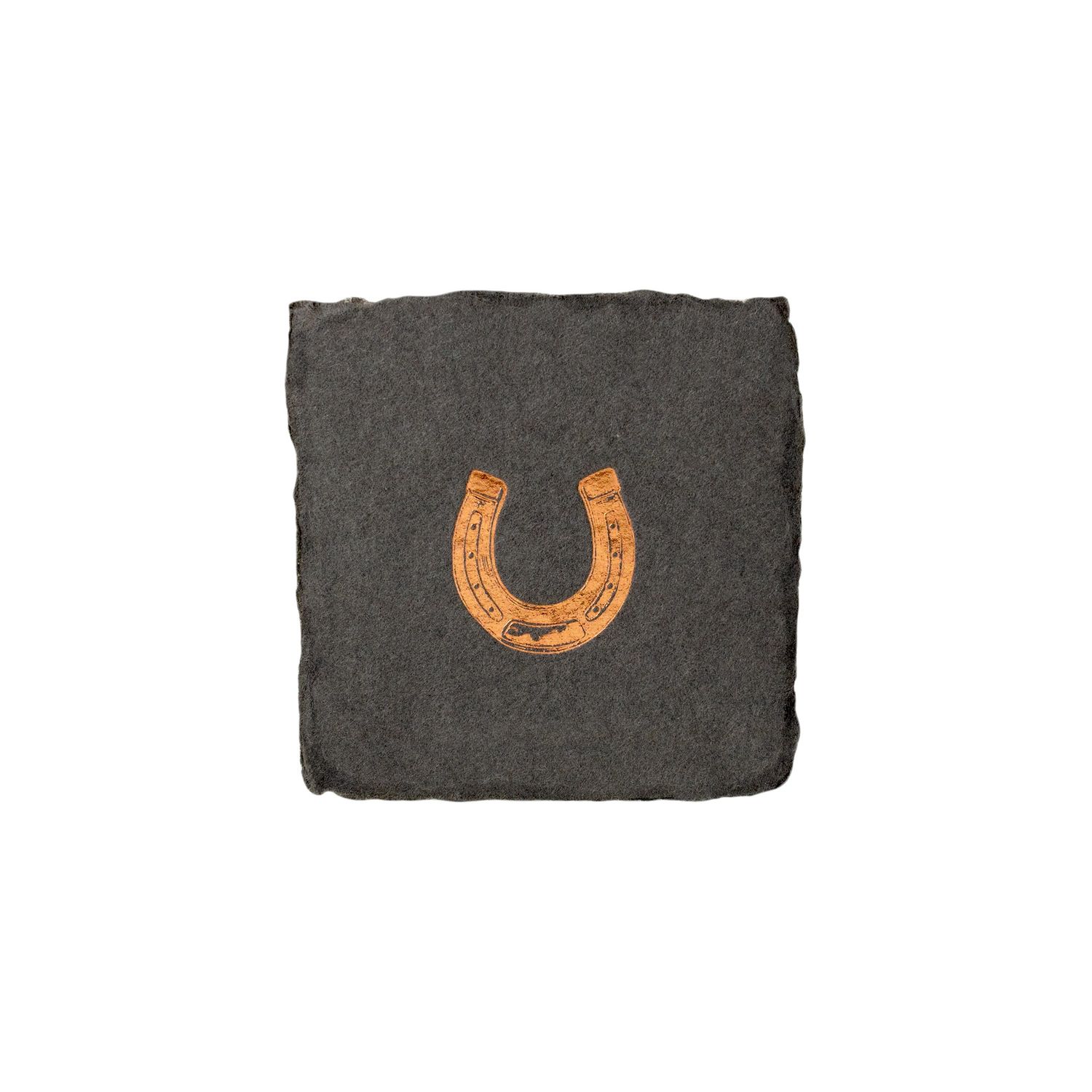 Horse Shoe Petite Charm Letterpress Enclosure