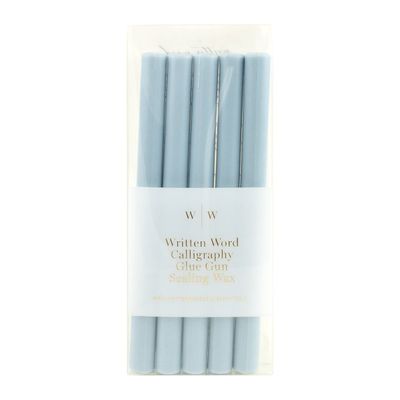 Written Word Dusty Blue Glue Gun Wax Sticks Box of 5