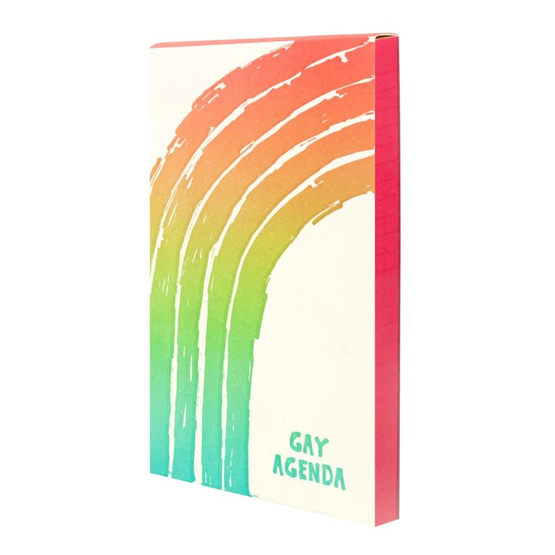 Gay Agenda Letterpress Notepad