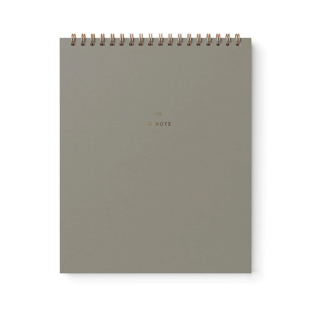 To Note Lined Notebook Light Sage