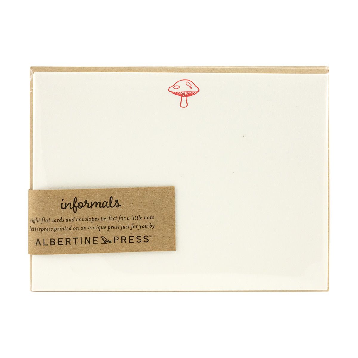 Mushroom Letterpress Notecard Set