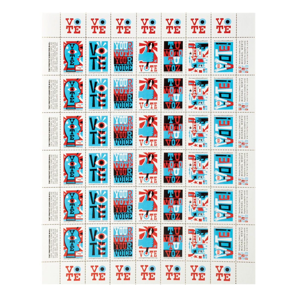 Get Out The Vote Stamps Michael Wertz