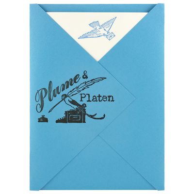 Bluebird Letterpress Stationery Set