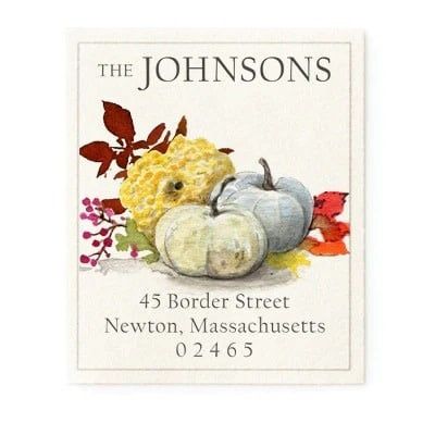 Smoky Pumpkins Return Address Label
