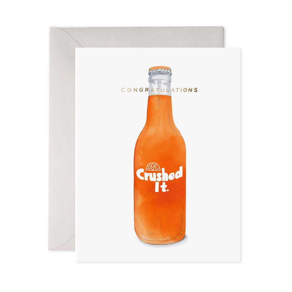 Crushed It Congratulations Card