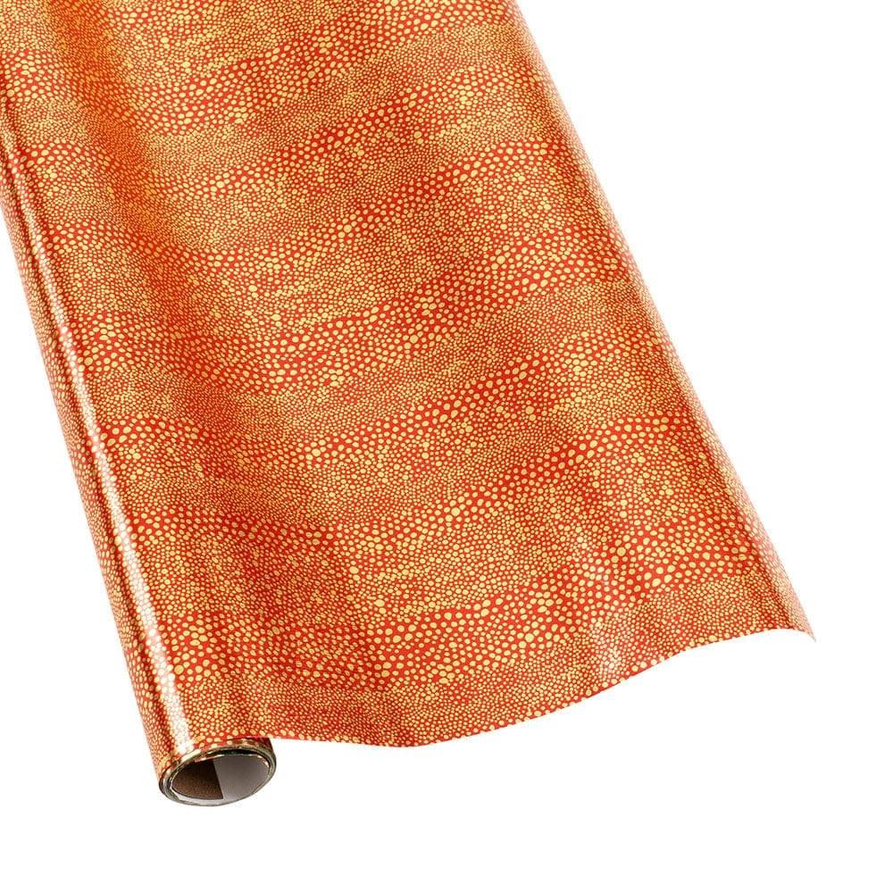 Pebble Red and Gold Foil Wrap Roll