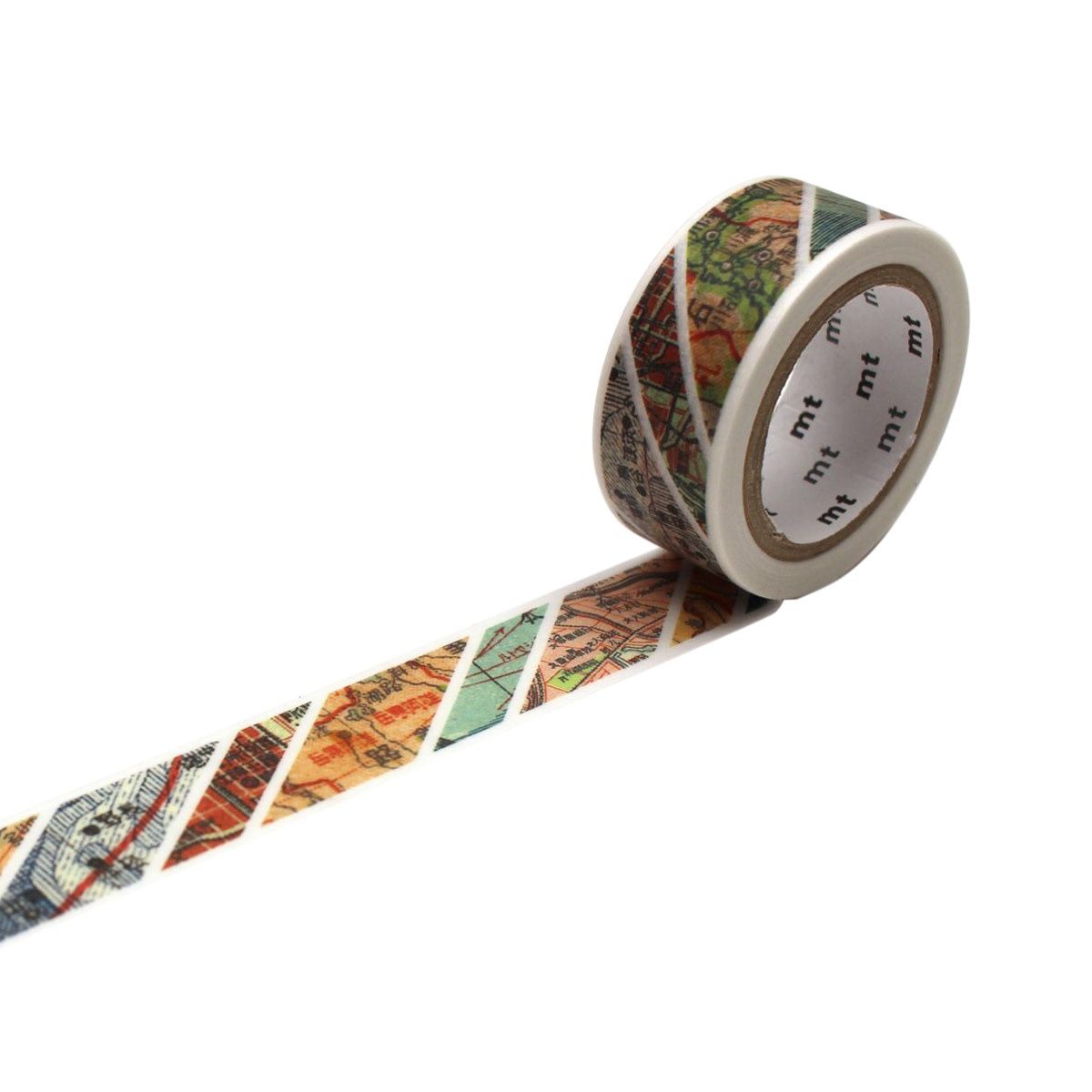 Map Stripes Washi Tape