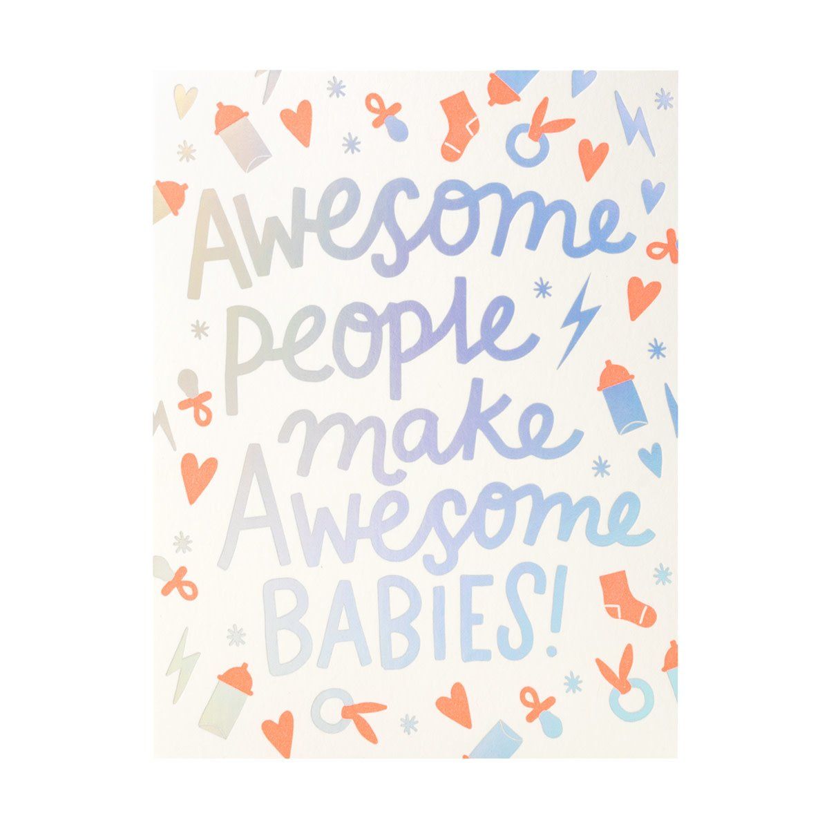 Awesome Babies Letterpress Card