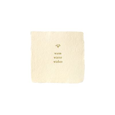 Winter Wishes Petite Wish Letterpress Enclosure