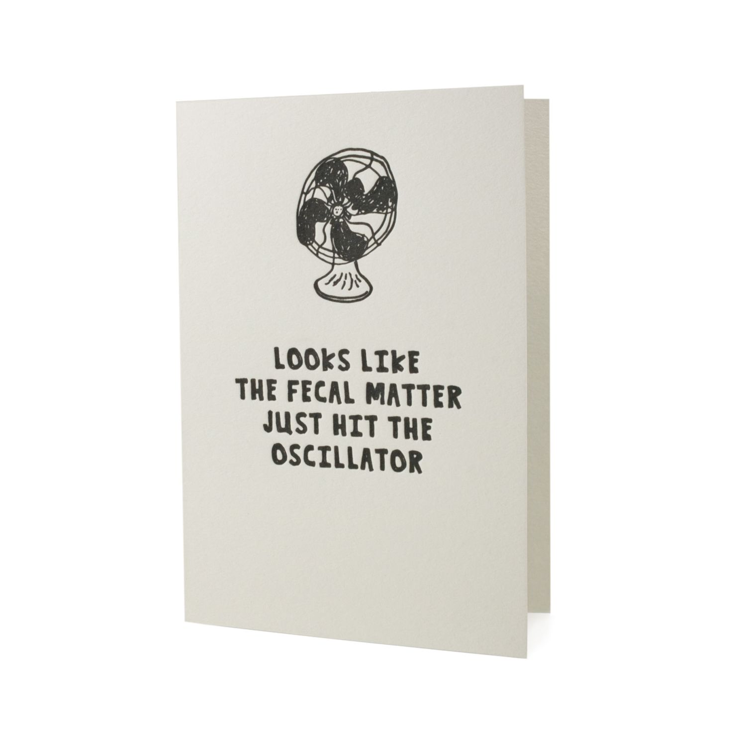 Hit the Oscillator Letterpress Card