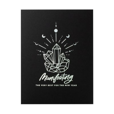 Manifest New Year Letterpress Card