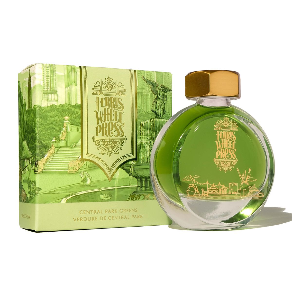 Ferris Wheel Press Central Park Green Bottled Ink (38ml)