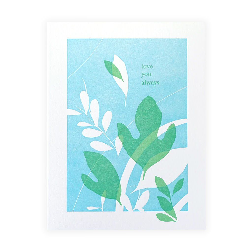 Sassafras Love Always Letterpress Card