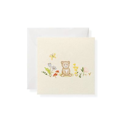 Bear Letterpress Gift Enclosure