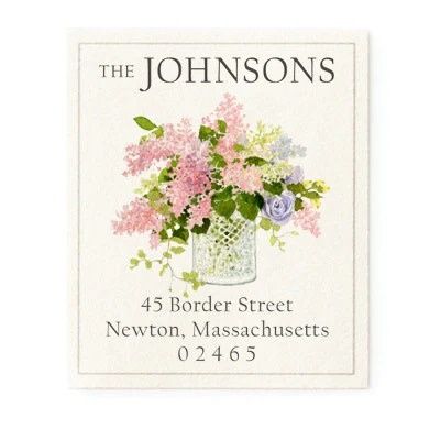 Bermuda dawn address label