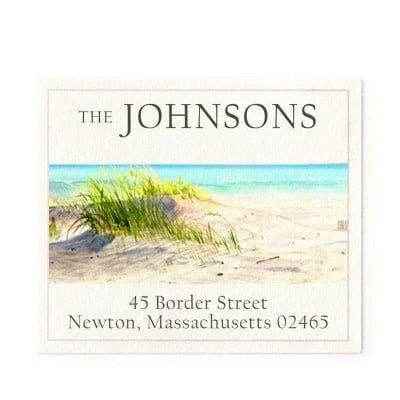 dunes address label